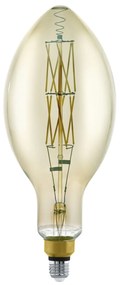 EGLO LED stmievateľná filamentová retro žiarovka, E27, E140, 8W, 600lm, teplá biela