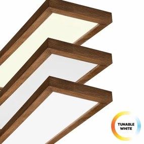 Brilagi-LED Stmievateľné svietidlo WOODY FRAME LED/50W/230V dub 120x30 cm IP44 +DO