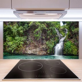 Nástenný panel  Vodopád skala príroda 140x70 cm