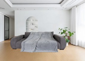 Deka Cashmere touch Big Dots 150x200 cm, strieborná