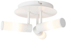 Moderné stropné svietidlo do kúpeľne biele 3-žiarovkové IP44 - Bath