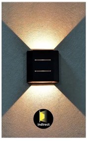 Rabalux 7317 - LED Vonkajšie nástenné svietidlo LIPPA LED/6W/230V IP54 čierna