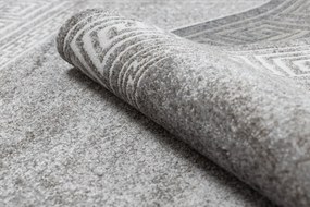 Koberec MATEO 8033/644 S rámom - grécky vzor, sivý