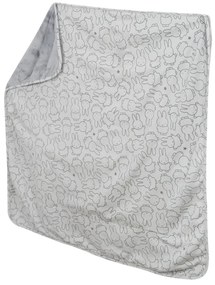 Sivá bavlnená detská deka 80x80 cm Miffy – Roba