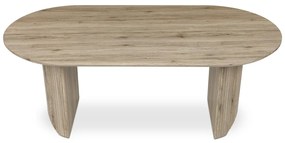 Autronic - Stůl jídelní, 200x100x76 cm, MDF deska, 3D dekor dub san remo. - HT-W1578 SRE AKCE
