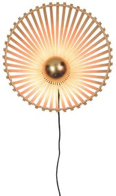 Nástenná lampa bromo asymetrická s prírodná MUZZA