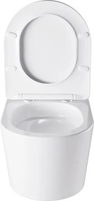 BPS-koupelny Závesná WC misa so SoftClose sedadlom HYD-4664, biela