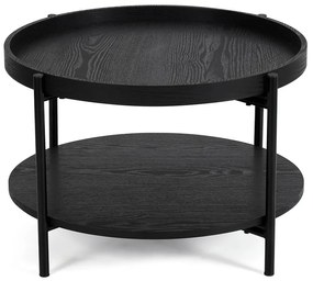 Noela Konferenčný stolík s čiernym rámom BIVIO 40 čierny