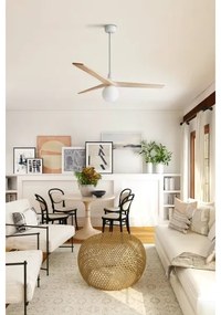 FARO 34280WT-11L-Str. ventilátor KLIM M 1xE27/15W/230V borovica/biela pr.125 cm