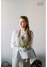 Ľanová utierka 45x65 cm Thin Black Stripes – Linen Tales