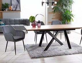 Rozkládací jídelní stůl Capital 160/200 cm dub přírodní/černý