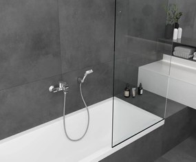 Hansgrohe Vernis Shape, nástenná vaňová batéria, čierna matná, HAN-71450670