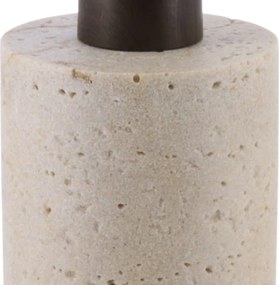 Dávkovač mydla Glavan, béžová/s drevenými prvkami, 320 ml