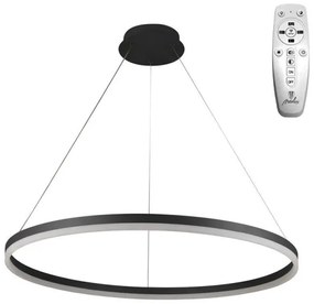 Brilagi - LED Stmievateľný luster na lanku CIRCLE LED/55W/230V 3000-6500K čierna +DO