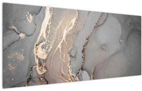 Obrázok - Šedo-zlatý mramor (120x50 cm)