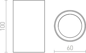 RED - Design Rendl - R12667 - Bodové svietidlo GAYA 1xGU10/35W/230V biela