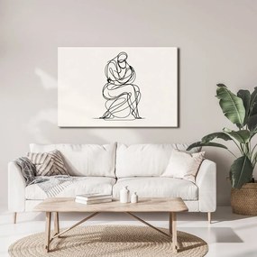 Obraz minimalistická kresba postavy
