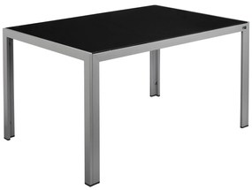 Livarno home Hliníkový záhradný stôl so sklenenou doskou Houston, sivý  (100371170)