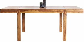 Jedálenský set - stôl z masívu rozkladací Las Palmas 120-200cm + 4 stoličky Colby Antik hnedá
