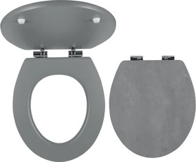 Wc doska Novaservis z MDF vo farbe betonu WC/SOFTSTONE2
