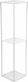 STOJAN NA KVETINÁČ DOUBLE FRAME 100X24X24 CM BIELA