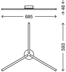 Briloner 3181-039 - LED Prisadený luster GO 3xLED/5W/230V