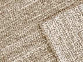 ELLE Decoration, Kusový koberec Gemini 105548 Linen z kolekcie Elle – na von aj na doma, 80x350, béžová, chodba / predsieň