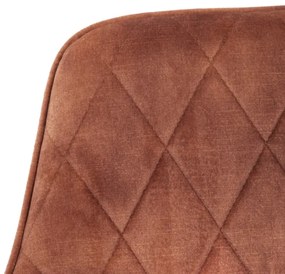 Jedálenská stolička SATORI zamatová tehlová 897639