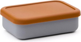 Modrý/oranžový silikónový detský desiatový box Lili – Kave Home