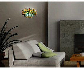 Tiffany nástenná vitráž DRAGONFLY G