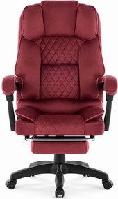 Ergonomická kancelárska stolička HC-1031 s podnožkou - bordová