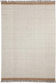 Krémový ručne tkaný vlnený koberec 160x230 cm Brina – Kave Home