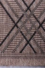 Koberec INDIANA 11666C hnedý / čierny