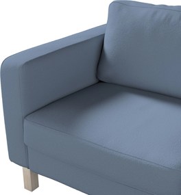 Poťah na sedačku Karlstad (nerozkladací, 2-miestny, krátky) farba produktu modrá látka zapletaná