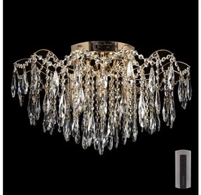 LED Krištáľové stropné svietidlo 6xE27/60W/230V + 6xLED/3W