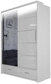 Šatníková skriňa Multi 150, sivá
