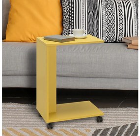 Adore Furniture Odkladací stolík 65x35 cm žltá AD0136