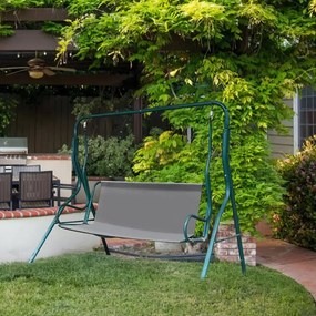 ModernHome Podpera sedadla pre záhradnú hojdačku 140 x 100 cm, šedá ModernHome