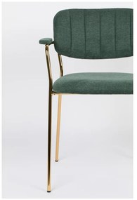 Tmavozelené jedálenské stoličky v súprave 2 ks Jolien – White Label