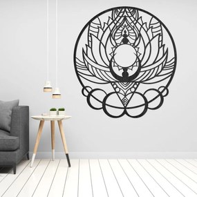Drevená dekorácia na stenu mandala kvet slnka | SENTOP PR0520
