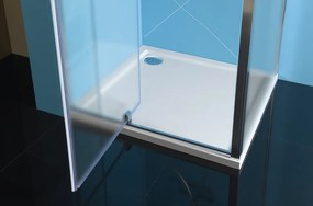 Polysan EASY, 3-stenový sprchový kút 900-1000x900mm, pivot dvere L/P varianta, Brick sklo, EL1738EL3338EL3338
