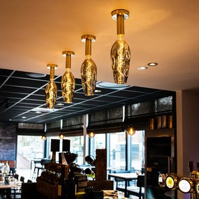 Moderné stropné svietidlo zlaté - Facil