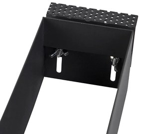 Zápustené bodové svetlo čierne sklápateľné a otočné bez rámu 3-svetlo - Oneon