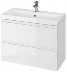 Cersanit Moduo Slim, závesná umývadlová skrinka 80cm, biela lesklá, S929-002