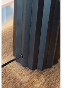 Čierna stolová lampa s textilným tienidlom (výška 60 cm) Hashira – Markslöjd