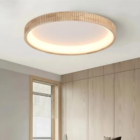 Brilagi - LED stropné svietidlo FALCON WOOD MODERN LED/60W/230V priemer 80 cm, drevené prevedenie