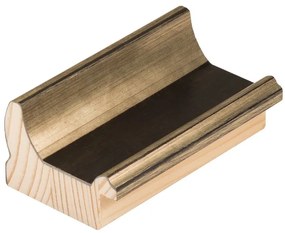 DANTIK rám na obraz 40x50 | TOOTH malá stříbrno černá (Plexi Čiré)