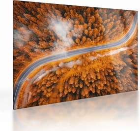 Sklenený obraz - Horská cesta (70x50 cm)