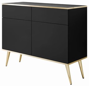 Komoda BOSTON čierna 107cm