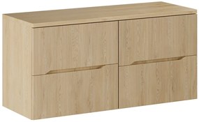 Závesná skrinka pod umývadlo Nordic s doskou 120 cm dub cremona